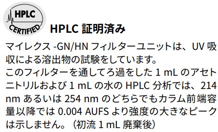 HPLC証明済み